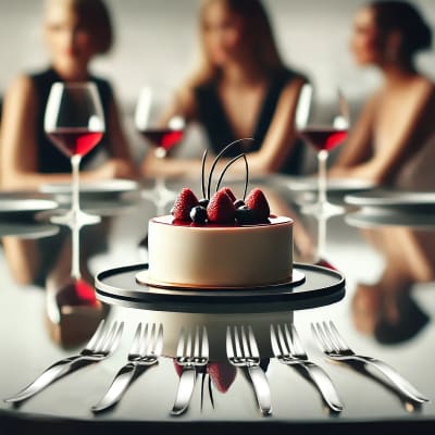 Set 6 fourchettes à gâteau