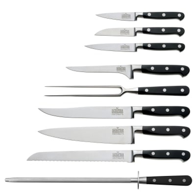 Bloc 9 couteaux de cuisine