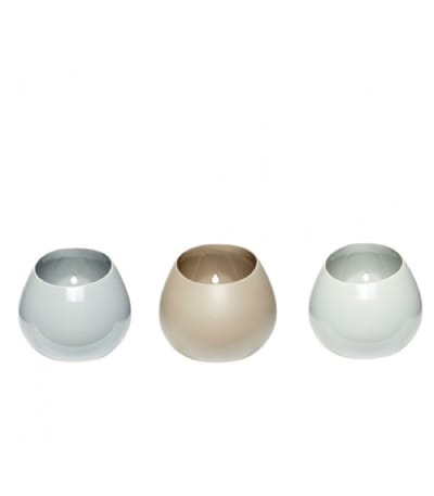 Set de 3 pots de rangement en porcelaine