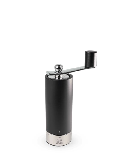 Moulin à poivre à manivelle en bois et inox H18cm