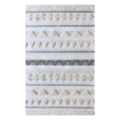 Tapis  en laine ivoire 160 x 230 cm