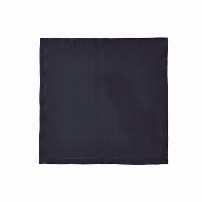 Serviette de table en lin bleu 45x45