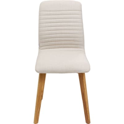 Chaise scandinave écru et chêne