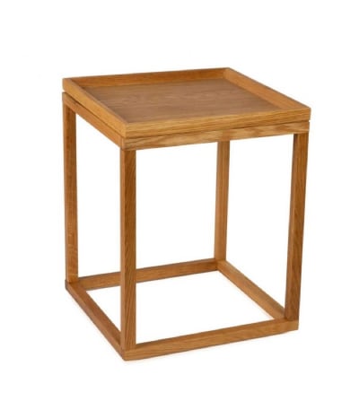 Table de chevet ou d'appoint en chêne H50cm