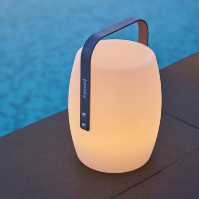 Lampe baladeuse sans fil polyéthylène blanc h31cm