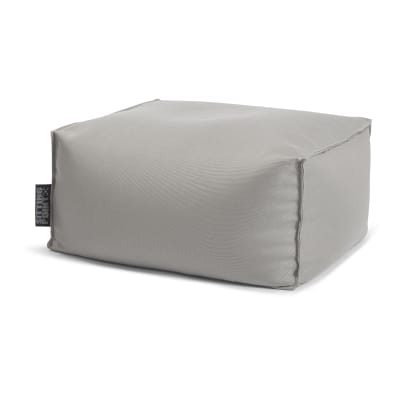 Pouf repose-pieds exterieur  gris 55x65x30