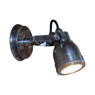 Applique orientable en métal argenté