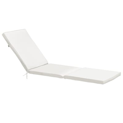 Coussin bain de soleil 1 place en polyester écru