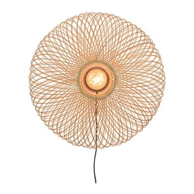 Applique murale en bambou naturel D60