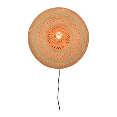 Applique murale en bambou naturel D40