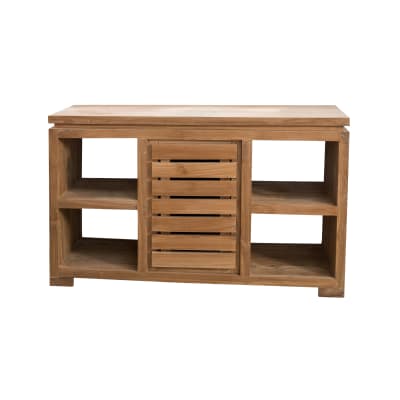 Meuble bas de salle de bain en teck l120cm