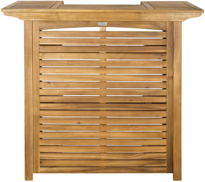 Table de bar en bois d'acacia, naturel