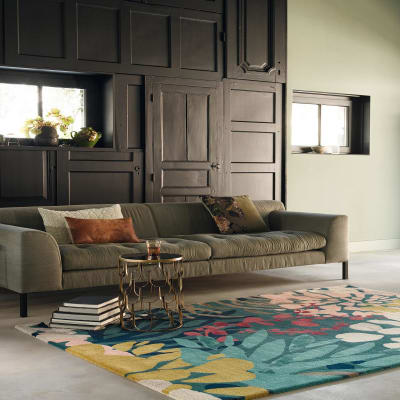 Tapis salle à manger 250x350 laine vert