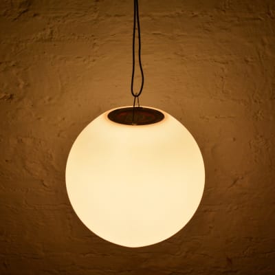 Boule led 30cm – sphère décorative lumineuse, D30cm, blanc chaud