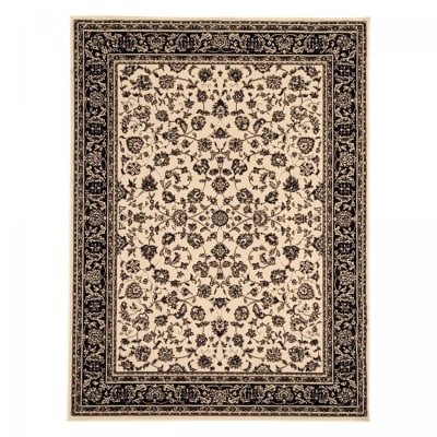 Tapis oriental motif ethnique, idéal pour un salon, beige 160x225