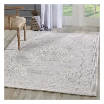 Tapis oriental, idéal pour une chambre, gris 120x160