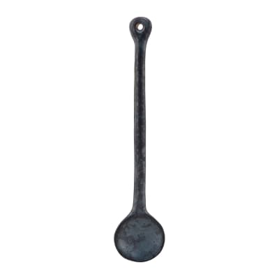 Petite cuillère en porcelaine noire