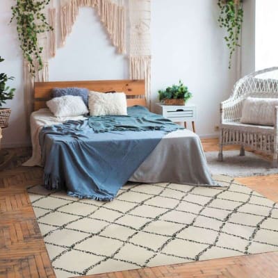 Suspension murale effet vintage naturel 40x80