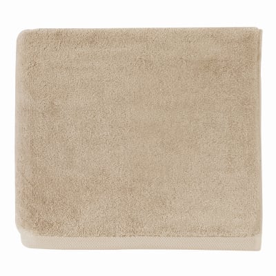 Serviette de bain en coton marron gazelle 60x100