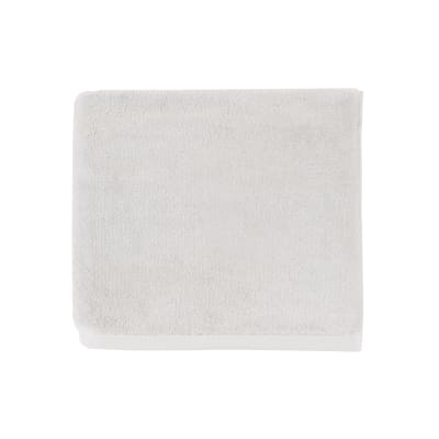 Serviette de bain en coton gris clair 40x60