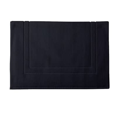 Tapis de bain en coton gris graphite 60x90