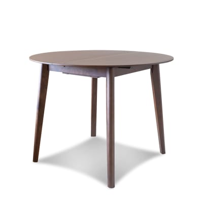 Petite table à rallonge en noyer marron