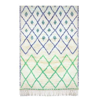 Tapis berbère au design graphique pure laine 140 x 200 cm