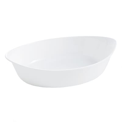 Plat ovale blanc 25x15cm