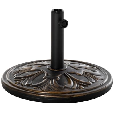 Pied de parasol rond motif fleurs lys 13 kg