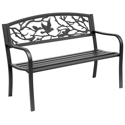 Banc 2 places de jardin style rural chic