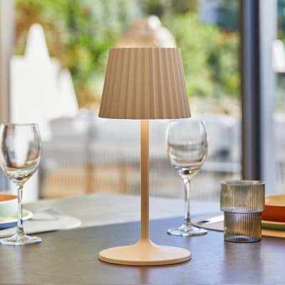 Lampe de table sans fil LED blanc chaud H30cm