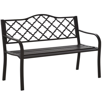 Banc 3 places de jardin style rural chic