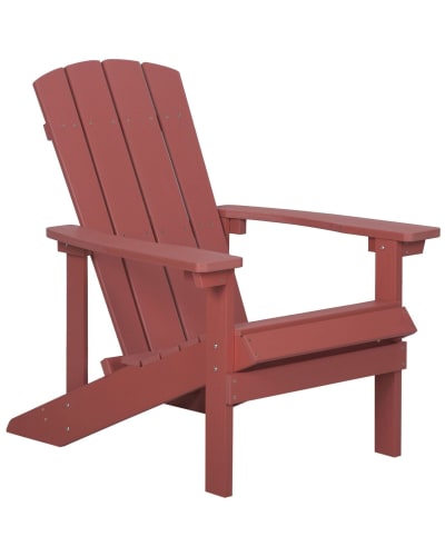 Chaise d'extérieur rouge