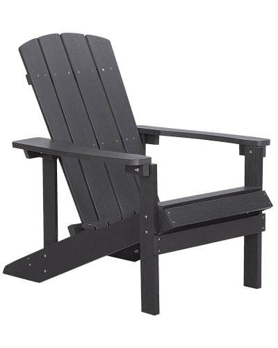 Chaise d'extérieur gris foncé