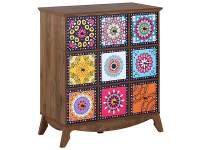 Commode multicolore d'inspiration marocaine