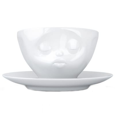 Tasse et sous tasse bisou en porcelaine 200ml