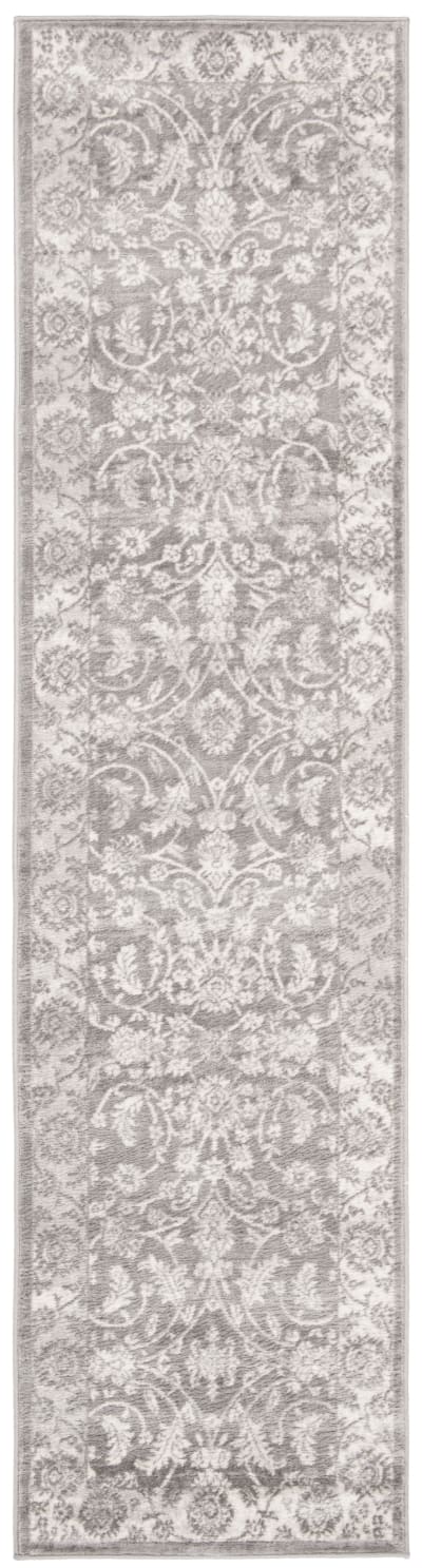 Tapis traditionnel en polypropylène beige/gris, 61 x 244 cm