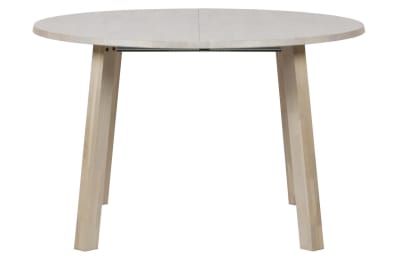 Table de repas ronde extensible en chêne clair
