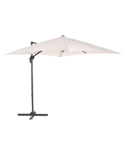 Parasol déporté 238 cm beige clair