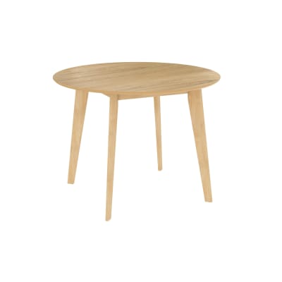 Table ronde 4 personnes en bois clair d100 cm