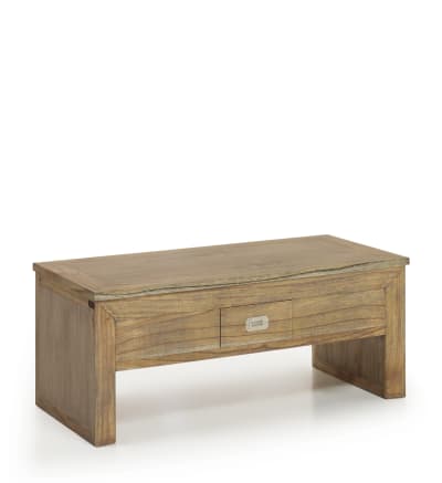 Table basse relevable en bois marron L 110 cm