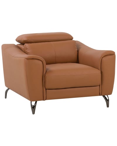 Fauteuil en cuir marron h94