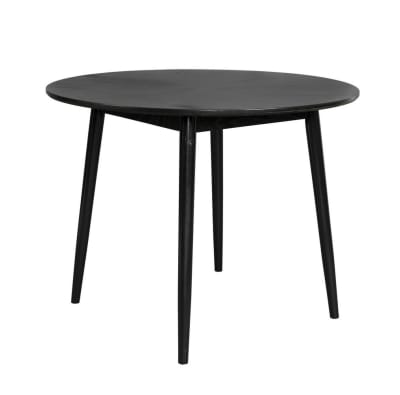 Table de repas en bois noir d100