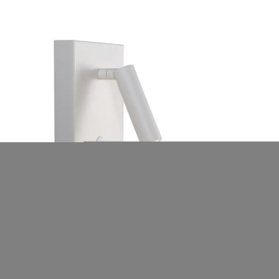 Applique murale intérieure liseuse aluminium blanc