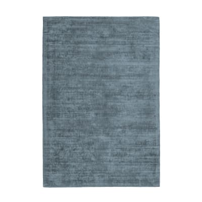 Tapis moderne en soie bleu 120x170 cm