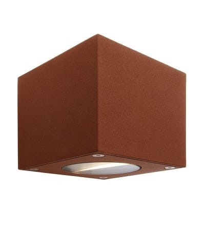 Applique murale extérieure en aluminium marron H11cm