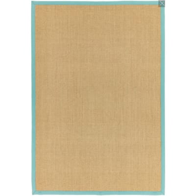 Tapis en fibre végétale bleu ciel 120x180 cm