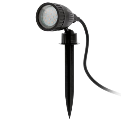 Spot d'extérieur à planter ampoule led 3w h18,5cm noir