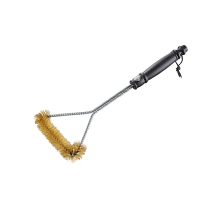 Brosse triangle barbecue en laiton argent