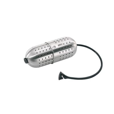 Boule à épices en acier inoxydable argent